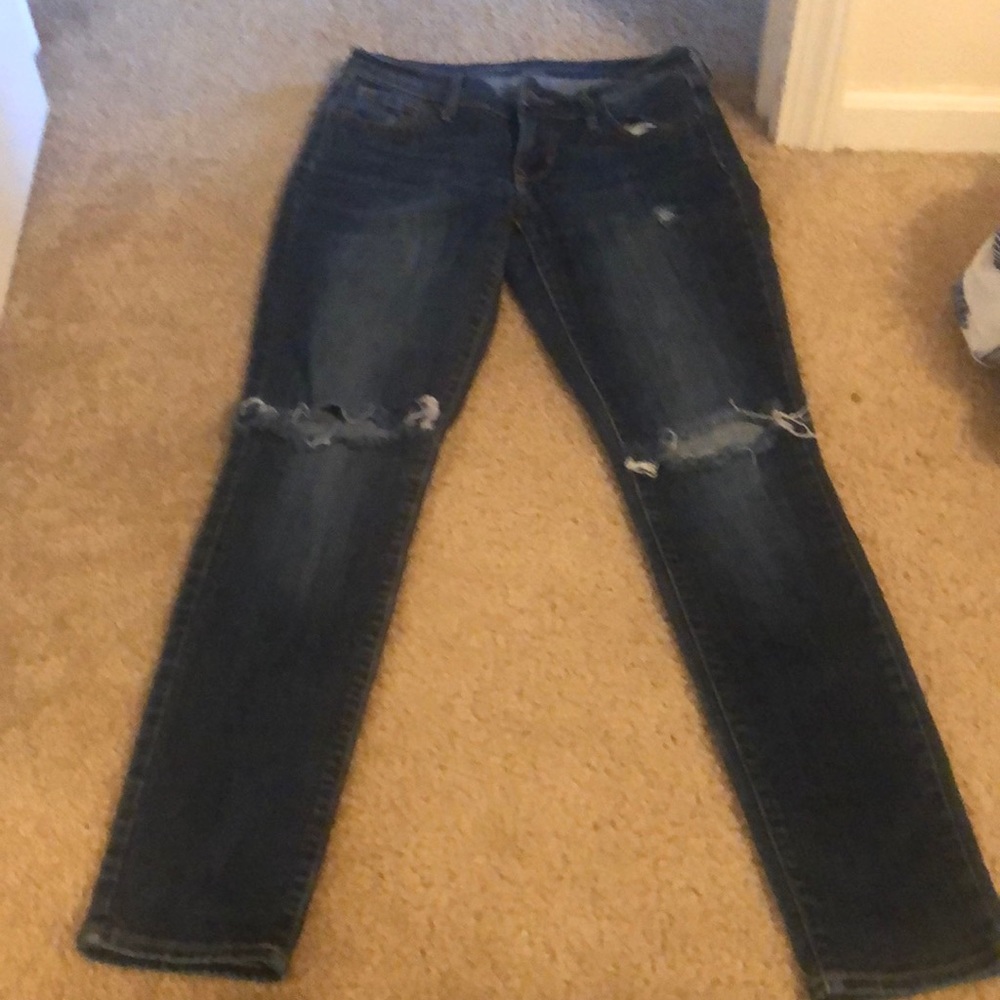 Distressed jeans